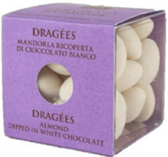 Drajeuri Migdale glazurate cu ciocolata alba