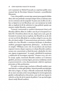 Cand ratiunea pleaca in vacanta