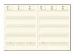 Agenda A5 - Adria, hartie ivory, turcoaz