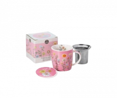 Set cana cu capac si infuzor - Flower