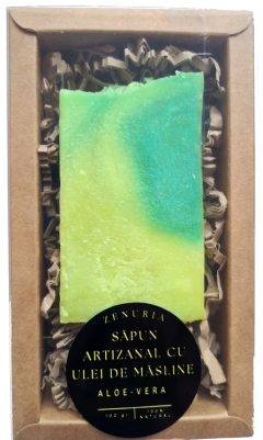 Sapun artizanal - Ulei de masline - Aloe Vera
