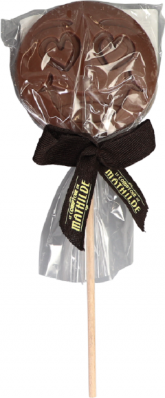 Ciocolata - Sucette chocolat lait - I Love You Emotichoc