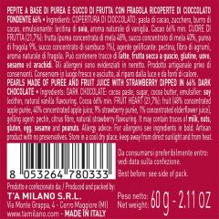 Bomboane cu ciocolata neagra si capsuni - Frutta & Cioccolato