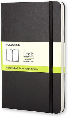 Carnet - Moleskine Classic - Large, Plain, Hard Cover - Black