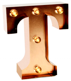 Lampa - Mini Letter - T