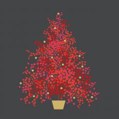 Servetele - Season's Tree Grey