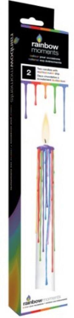 Set 2 lumanari - White Multi Drip