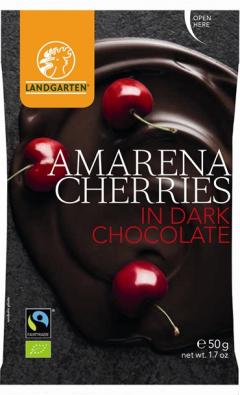 Cirese in ciocolata neagra - Amarena Cherries in Dark Chocolate - BIO + RO-ECO-007