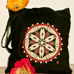 Traista cu motiv popular "Floarea vietii"