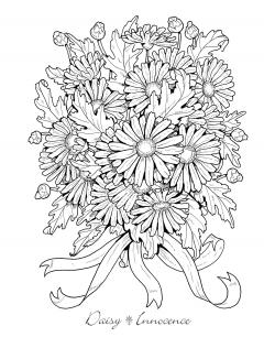 Creative Haven The Beautiful Language of Flowers Coloring Book