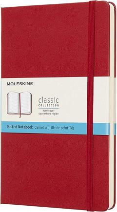 Carnet - Moleskine Classic - Large, Hard Cover, Dotted - Scarlet Red