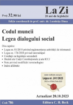 Codul muncii. Legea dialogului social Act.20 octombrie 2023