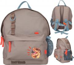 Ghiozdan - Dino World - Khaki Brown