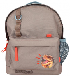 Ghiozdan - Dino World - Khaki Brown