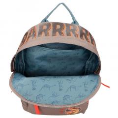 Ghiozdan - Dino World - Khaki Brown