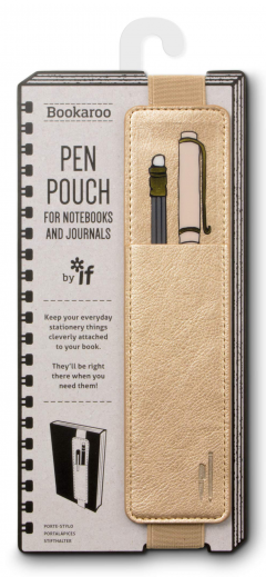 Semn de carte - Bookaroo - Pen Pouch - Gold