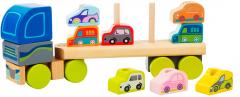 Jucarie din lemn - Camion pentru masini