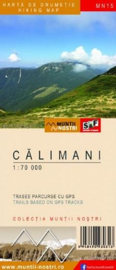 Harta drumetie Muntii Calimani