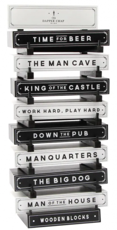 Dapper Chap Wooden Blocks - mai multe modele