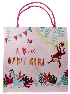 Punga de cadou medie - Baby Girl Monkey