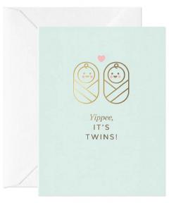 Felicitare cu plic - Yipee, It's Twins