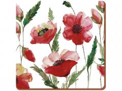 Suport pentru pahar -  Watercolour Poppy