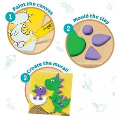 Set de modelat cu 2 tablouri - Dino