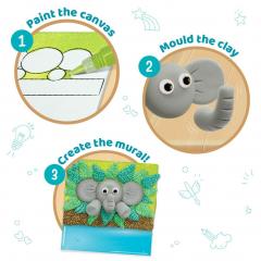 Set de modelat cu 5 tablouri - Jungle