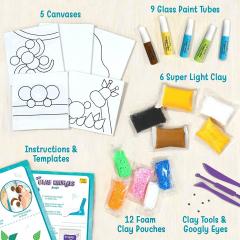 Set de modelat cu 5 tablouri - Jungle