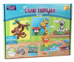 Set de modelat cu 5 tablouri - Jungle