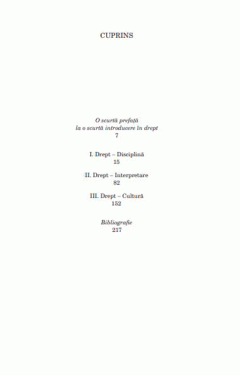 O scurta introducere in drept