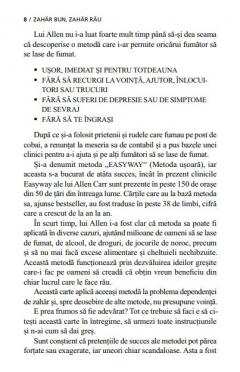 Zahar bun, zahar rau