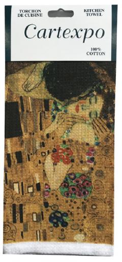 Prosop de bucatarie - Klimt - Sarutul