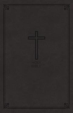 NKJV, Value Thinline Bible, Large Print, Leathersoft, Black, Red Letter Edition, Comfort Print