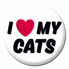 Insigna - I Love My Cats 
