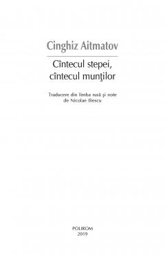 Cantecul stepei, cantecul muntilor