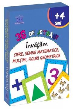 Invatam cifre, semne matematice, multimi, figuri geometrice - 36 de jetoane