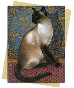 Felicitare - Phuan on a Chinese Carpet - Ivory Cats