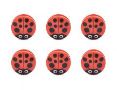 Set 6 clesti pentru pungi - Ladybug