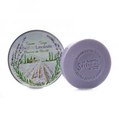 Sapun in cutie metalica, 100 g - Brin de Lavande