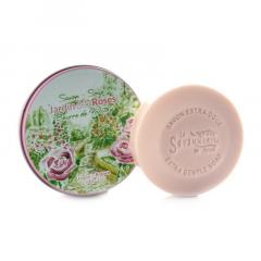 Sapun in cutie metalica, 100 g - Jardin des Roses