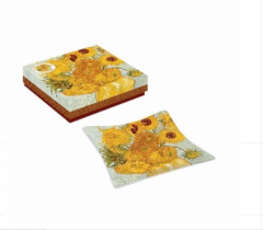 Platou din sticla - Vase With Twelve Flowers