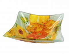 Platou din sticla - Vase With Twelve Flowers