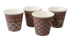 Set - 4 cupe pentru cafea, Moonson Orange