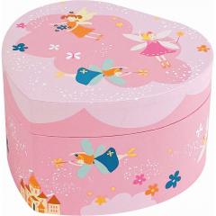 Cutie muzicala - Large Heart with Music Princess - Pink