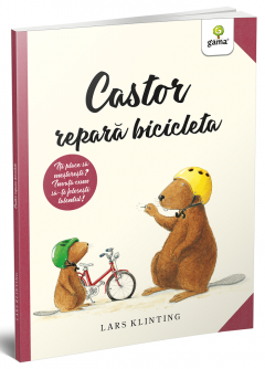 Castor repara bicicleta