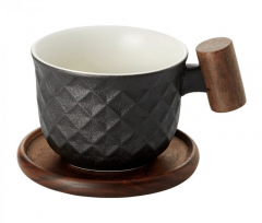 Ceasca cu farfurie - Menja - Black