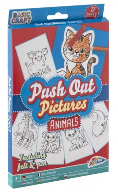 Set creativ - Push Out Pictures - Animals