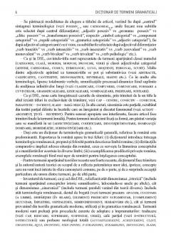 Dictionar de termeni gramaticali