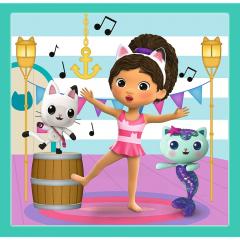 Puzzle 3 in 1 - Gabby's Dollhouse - Activitatea lui Gabby